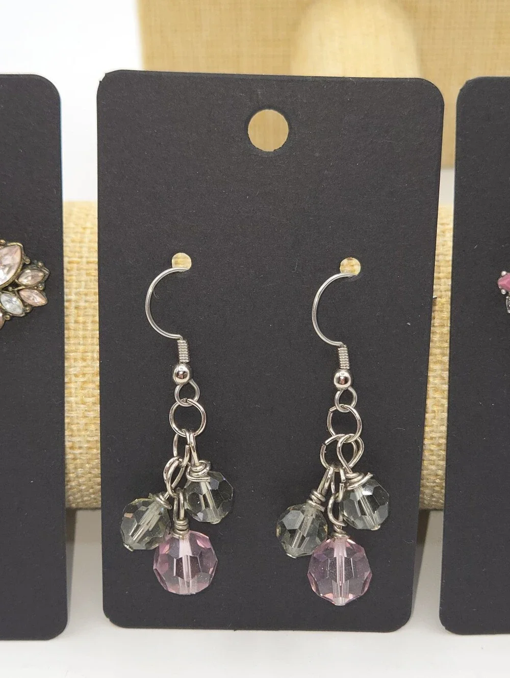 LOT of Fashion Earrings Swarvoski Crystal Loft 4 Pair Total